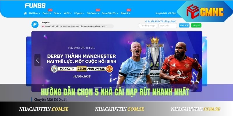 Top 5 Nhà Cái Nạp Rút Nhanh Nhất 2025 Cho Bet Thủ 4 Hướng dẫn chọn 5 nhà cái nạp rút nhanh nhất