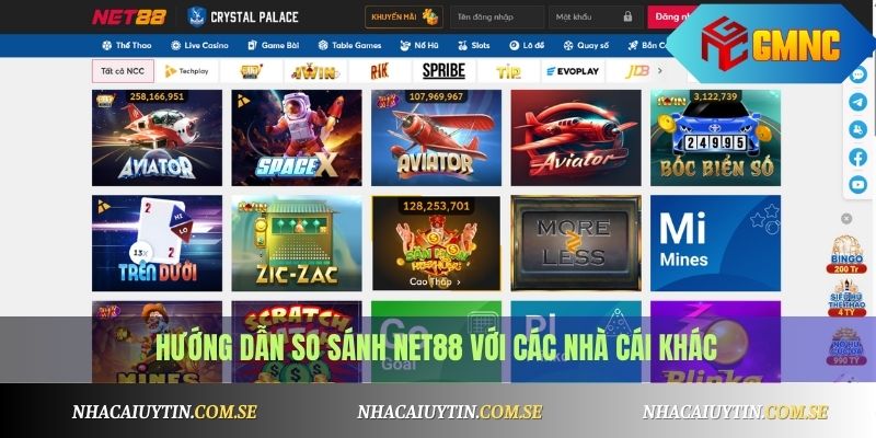 Net88 - Review Nhà Cái Net88, Có Uy Tín Không? 4 So sánh Net88 với những nhà cái khác cùng phân khúc