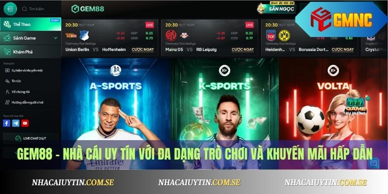 Gem88 - Nhà Cái Game Bài Uy Tín, Code Khủng Mỗi Tuần 2 Gem88 – Nhà cái uy tín với đa dạng trò chơi và khuyến mãi hấp dẫn