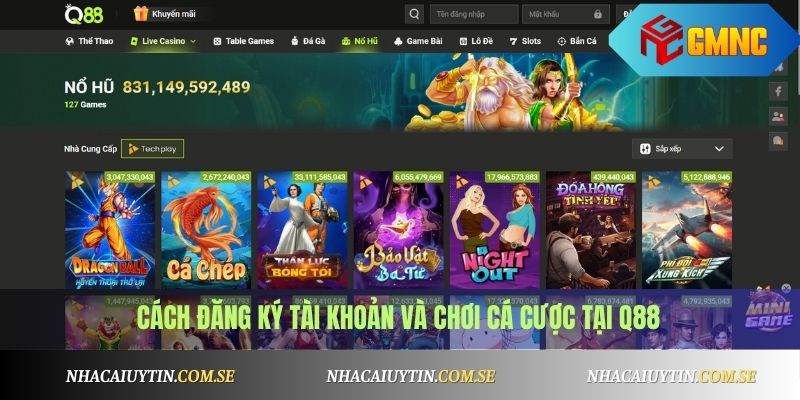 Q88 - Nhà Cái Mới Nổi, Có Đáng Tin Không? Xem Ngay! 4 Cách đăng ký tài khoản và chơi cá cược tại Q88